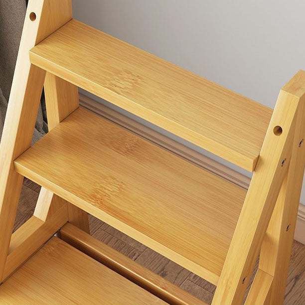 Contemporary Wood Folding Step Stool Ladder Chair