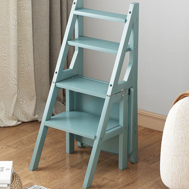 Contemporary Wood Folding Step Stool Ladder Chair
