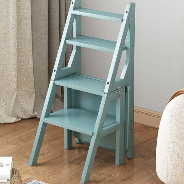 Contemporary Wood Folding Step Stool Ladder Chair