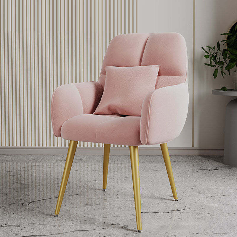 Lighom vanity pillow metal vanity stools for bathroom — Pink