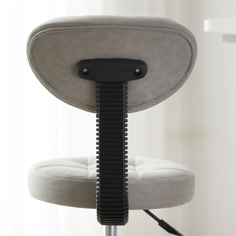 Contemporary Leather Metal Swivel Adjustable Bar Stool