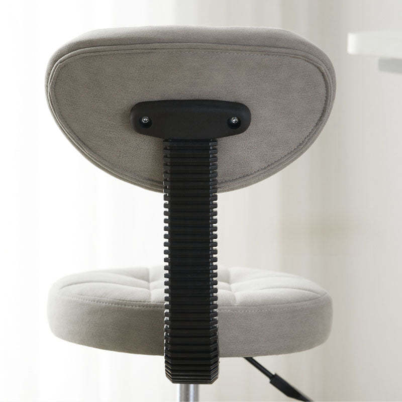 Contemporary Leather Metal Swivel Adjustable Bar Stool