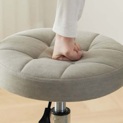 Contemporary Leather Metal Swivel Adjustable Bar Stool