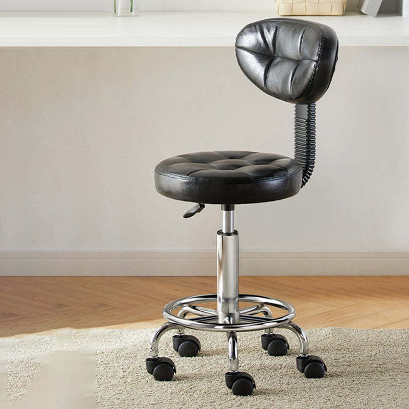 Lighom minimalist wood bar & counter stools in metal leather fabric