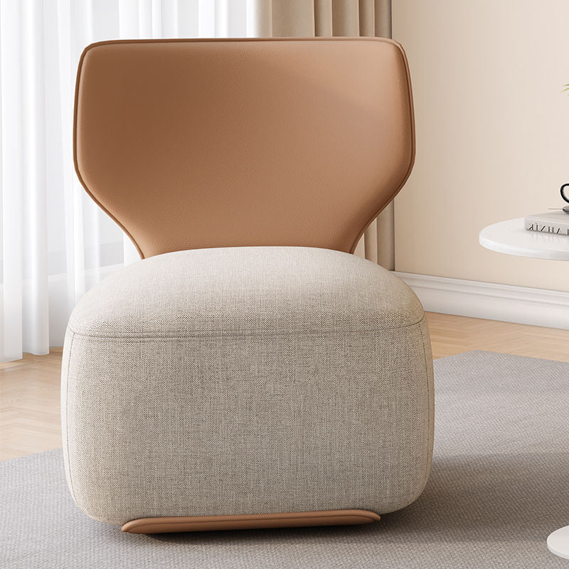 Nordic Fabric Upholstered Accent Chair — Green Seat