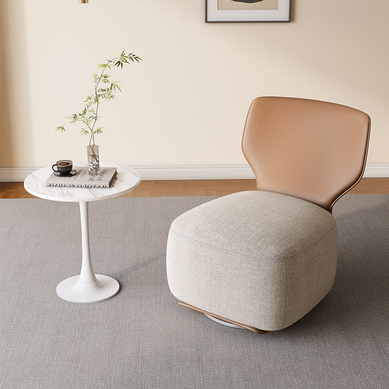 Nordic Fabric Upholstered Accent Chair — Gray Seat