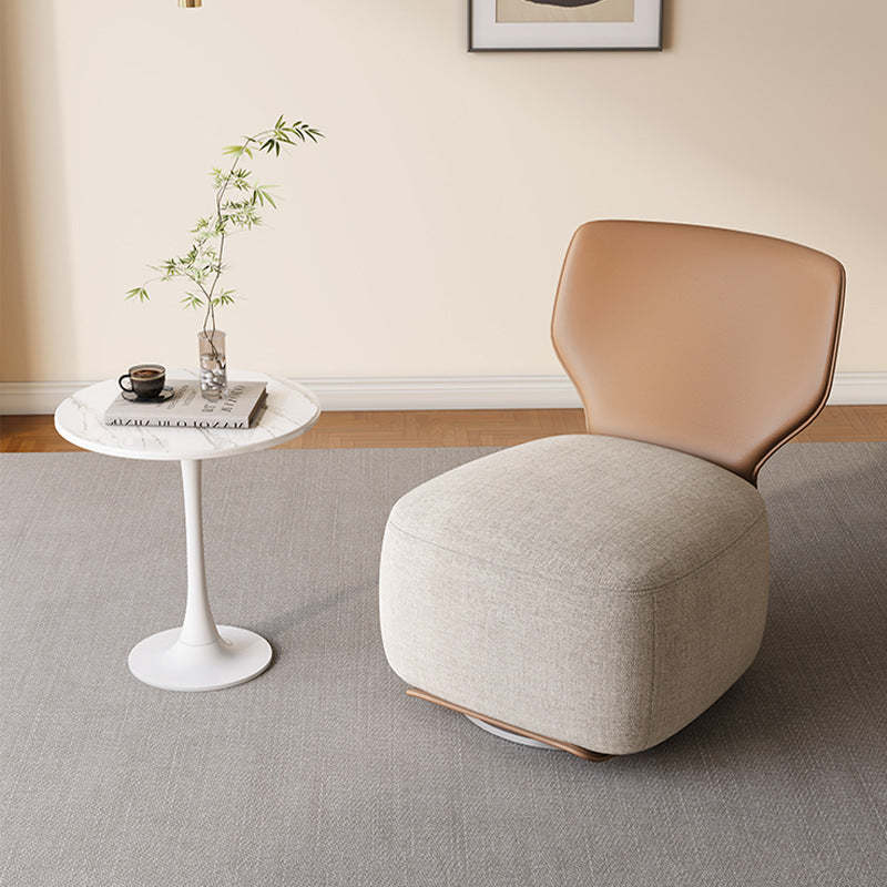 Nordic Fabric Upholstered Accent Chair — Gray Seat