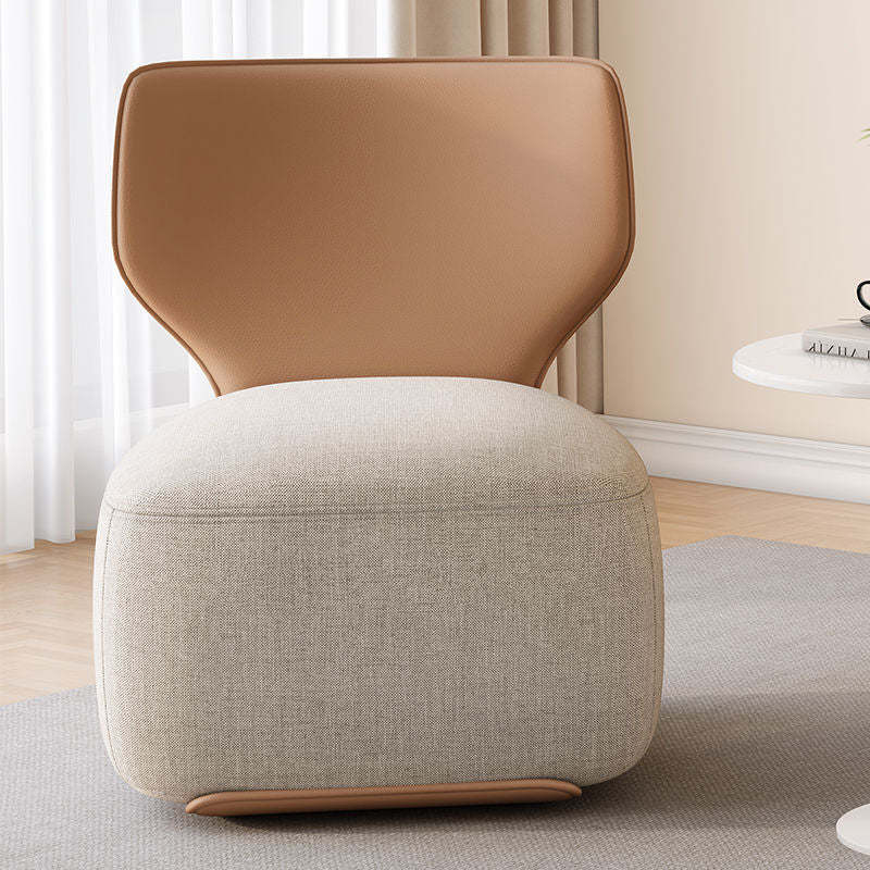 Nordic Fabric Upholstered Accent Chair — Green Seat