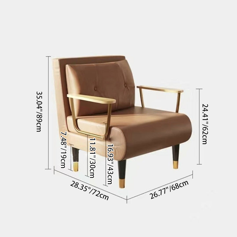 Contemporary Tech Fabric Accent Chair Sofa