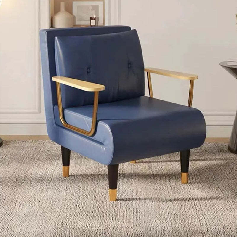 Contemporary Tech Fabric Accent Chair Sofa — Brown