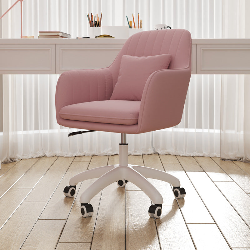 Contemporary Flannel Adjustable Swivel Desk Chair