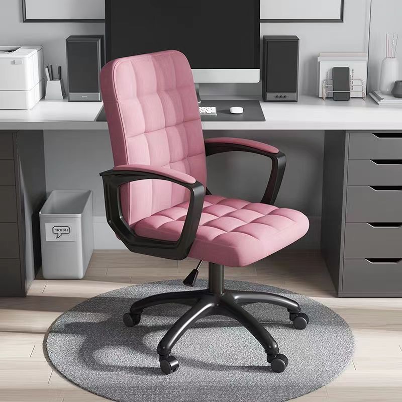 Contemporary Tufted Adjustable Swivel Desk Chair