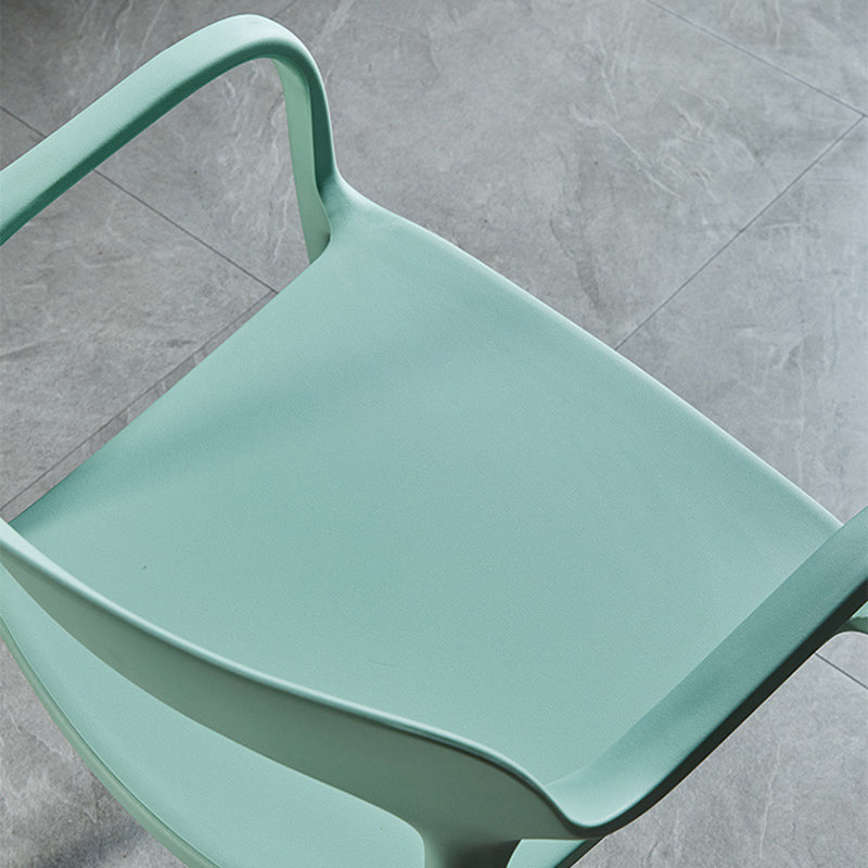 Nordic Plastic Stackable Dining Chair — Khaki
