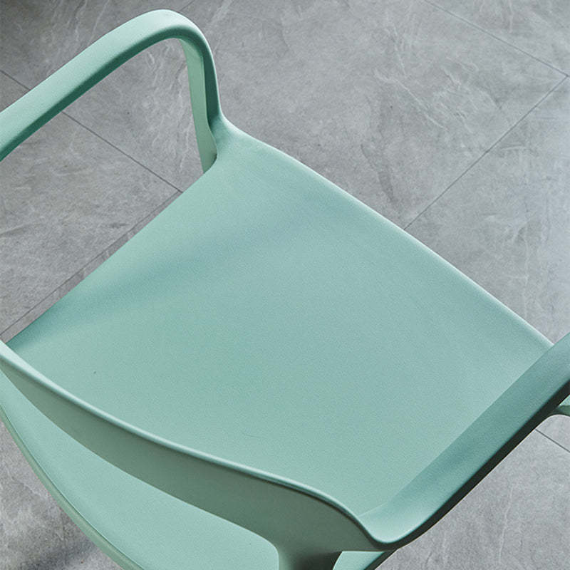Nordic Plastic Stackable Dining Chair — Khaki