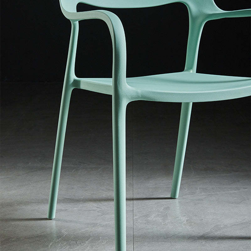 Nordic Plastic Stackable Dining Chair — Pink