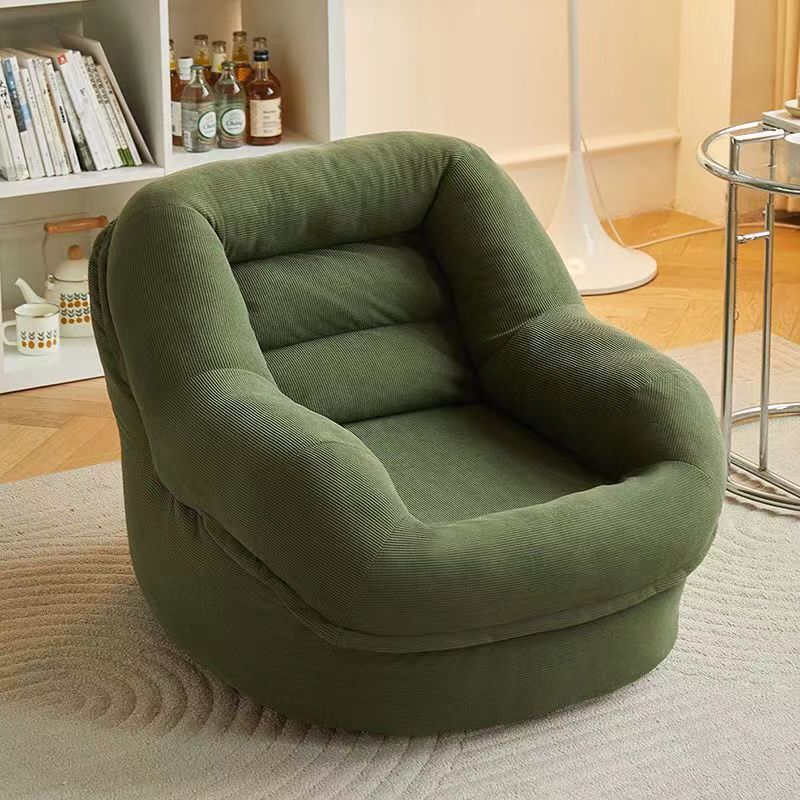 Scandinavian Corduroy Upholstered Accent Chair