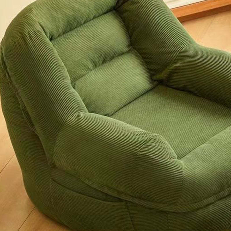 Scandinavian Corduroy Upholstered Accent Chair