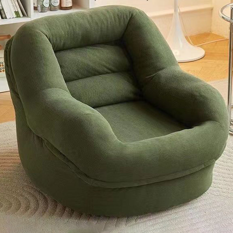 Scandinavian Corduroy Upholstered Accent Chair