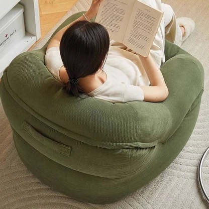 Scandinavian Corduroy Upholstered Accent Chair