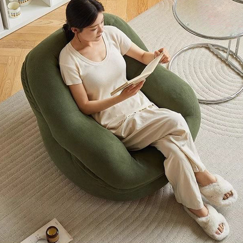 Scandinavian Corduroy Upholstered Accent Chair