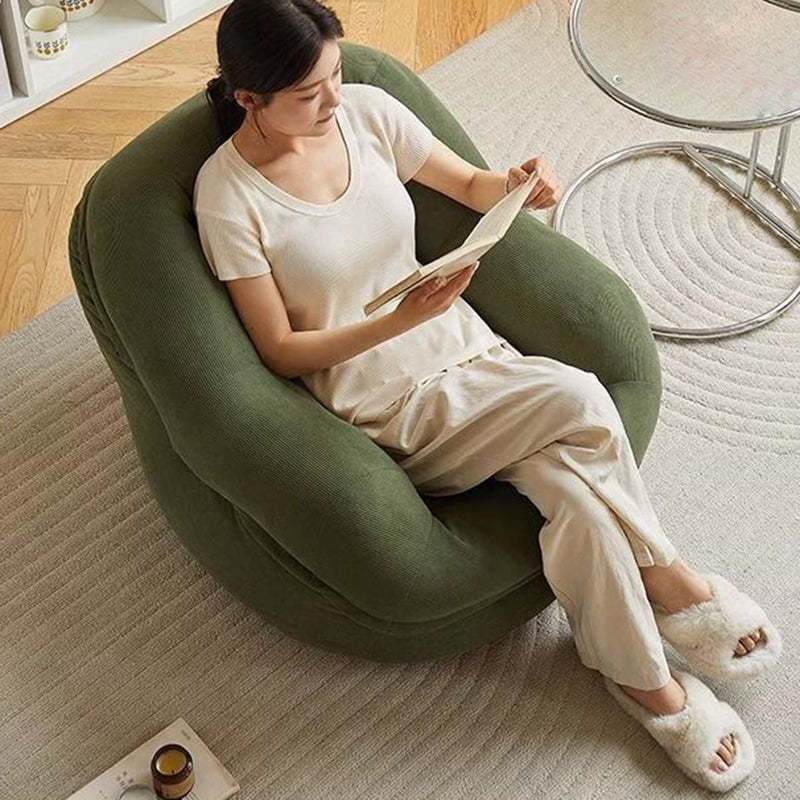 Scandinavian Corduroy Upholstered Accent Chair
