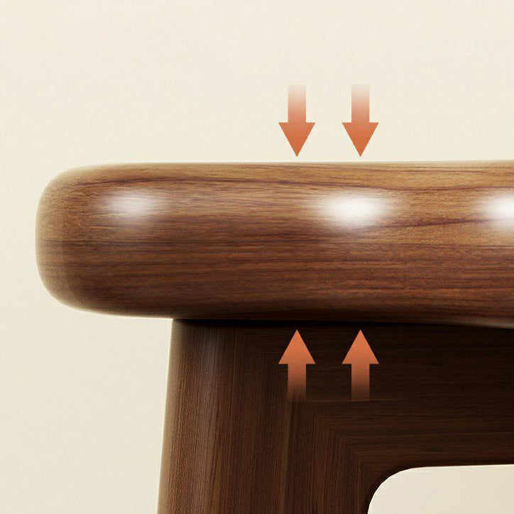 Biscuit Wood Stackable Low Stool