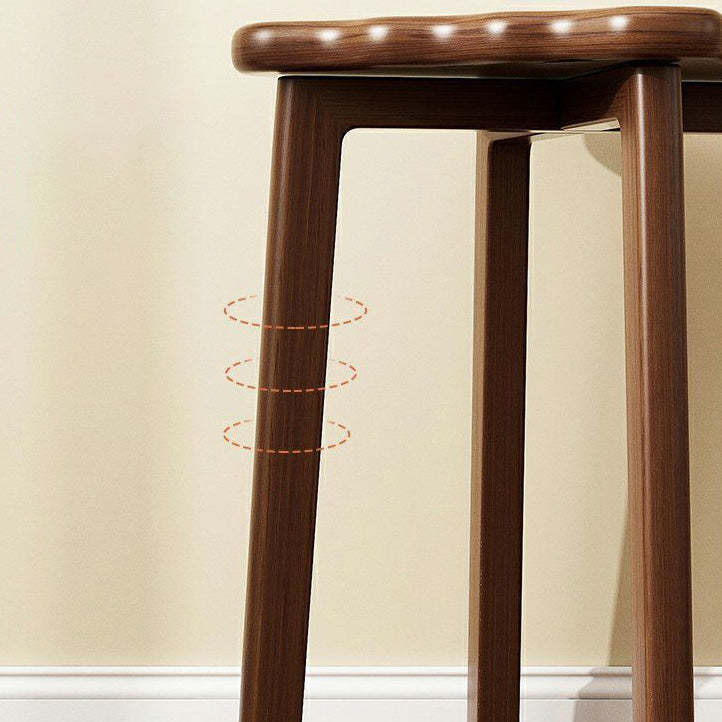 Biscuit Wood Stackable Low Stool