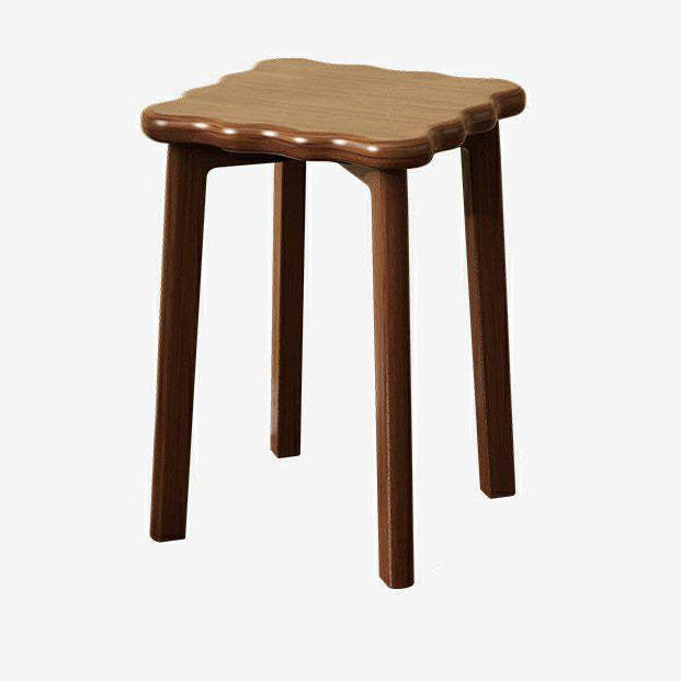 Biscuit Wood Stackable Low Stool
