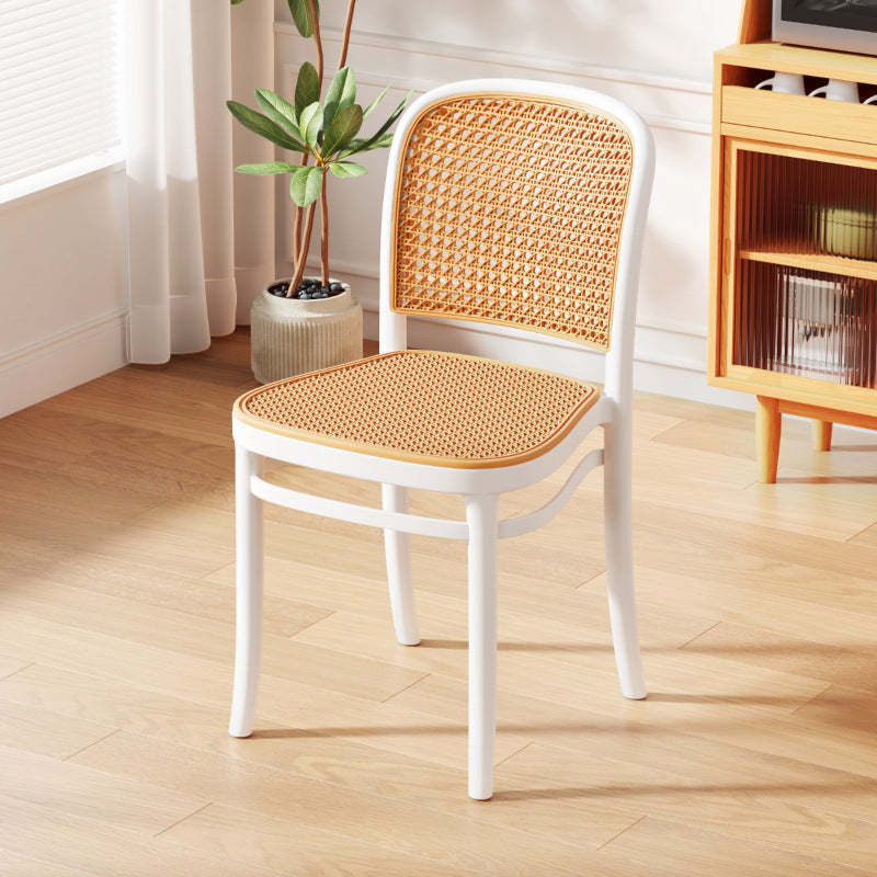 Nordic Rattan Stackable Dining Chair — Brown