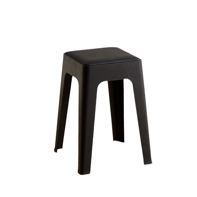 Nordic Plastic Stackable Backless Vanity Stool