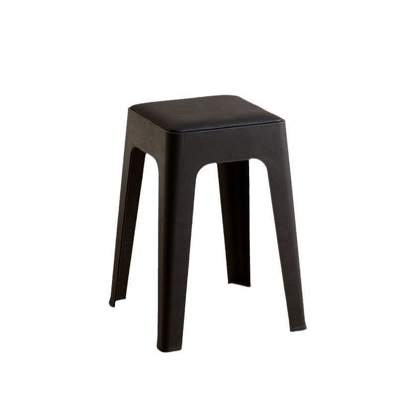 Nordic Plastic Stackable Backless Vanity Stool