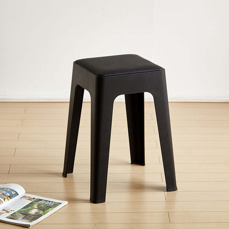 Lighom nordic stackable vanity black vanity stools