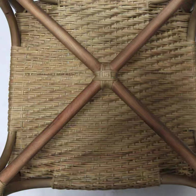Contemporary Boho Rattan Patio Lounge Chair