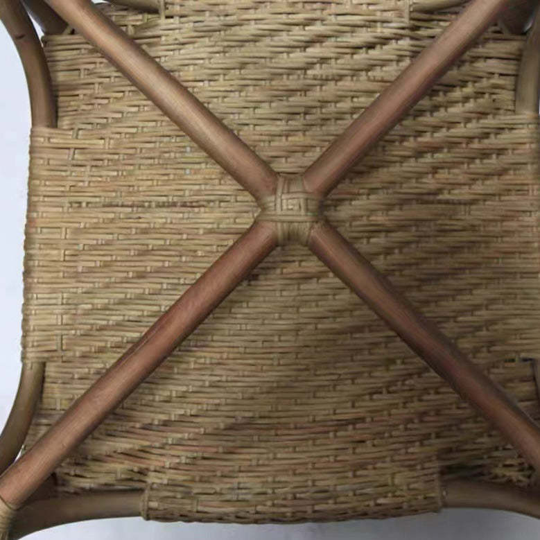 Contemporary Boho Rattan Patio Lounge Chair