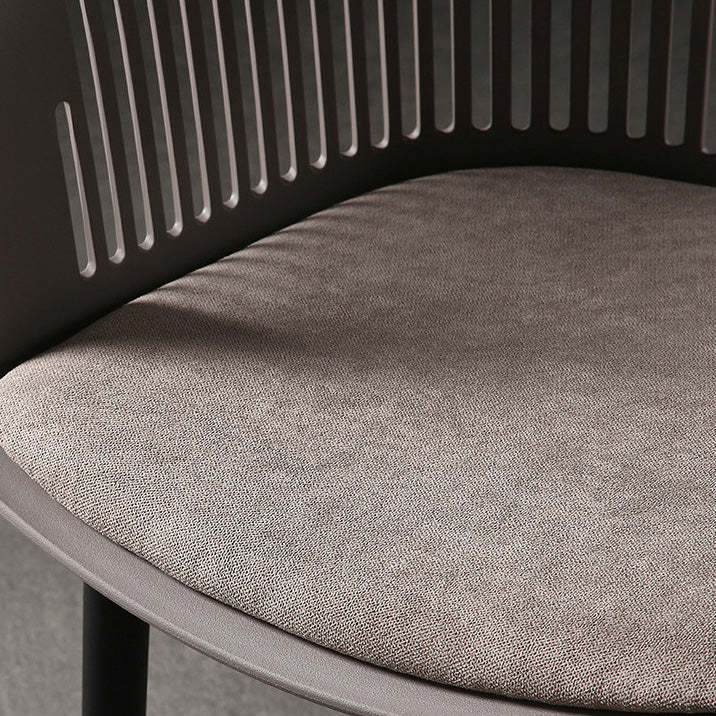 Nordic Plastic Steel Frame Dining Chair — Green