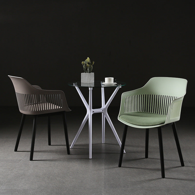 Nordic Plastic Steel Frame Dining Chair