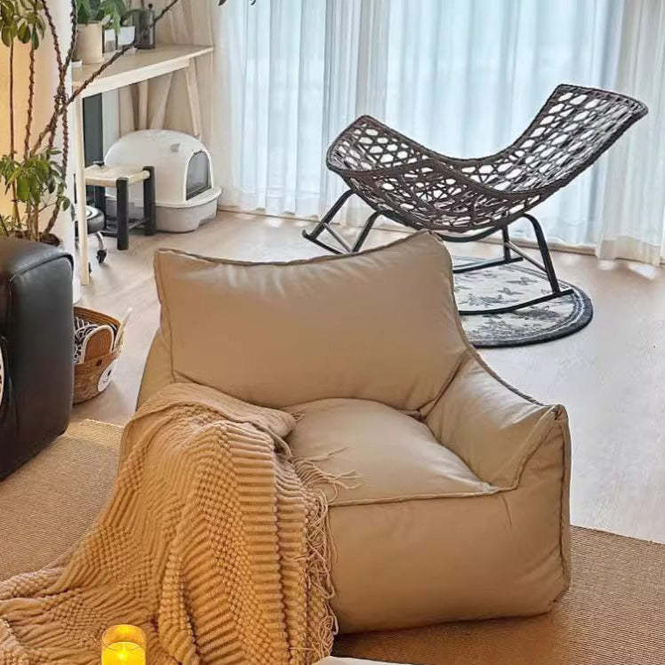 Scandinavian Leather Upholstered Accent Chair