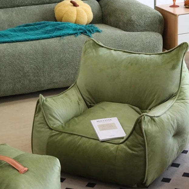Scandinavian Leather Upholstered Accent Chair