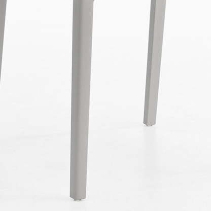 Modern Square Plastic Stackable Armless Dining Chair