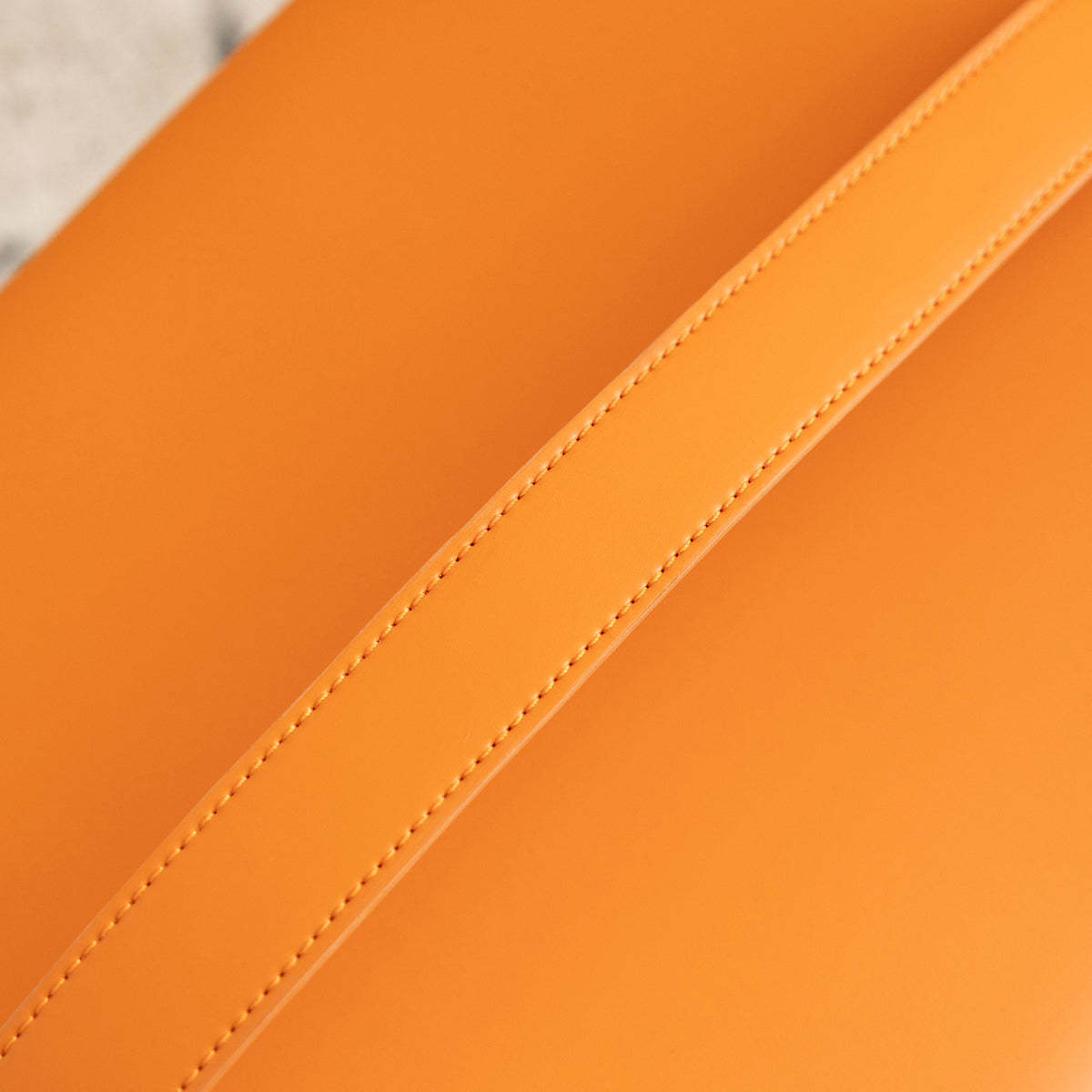 Contemporary Luxury Square Leather Pouf Footstool