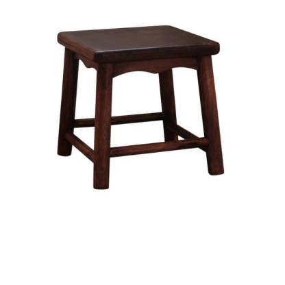 Japanese Rectangular Solid Wood Portable Low Footstool