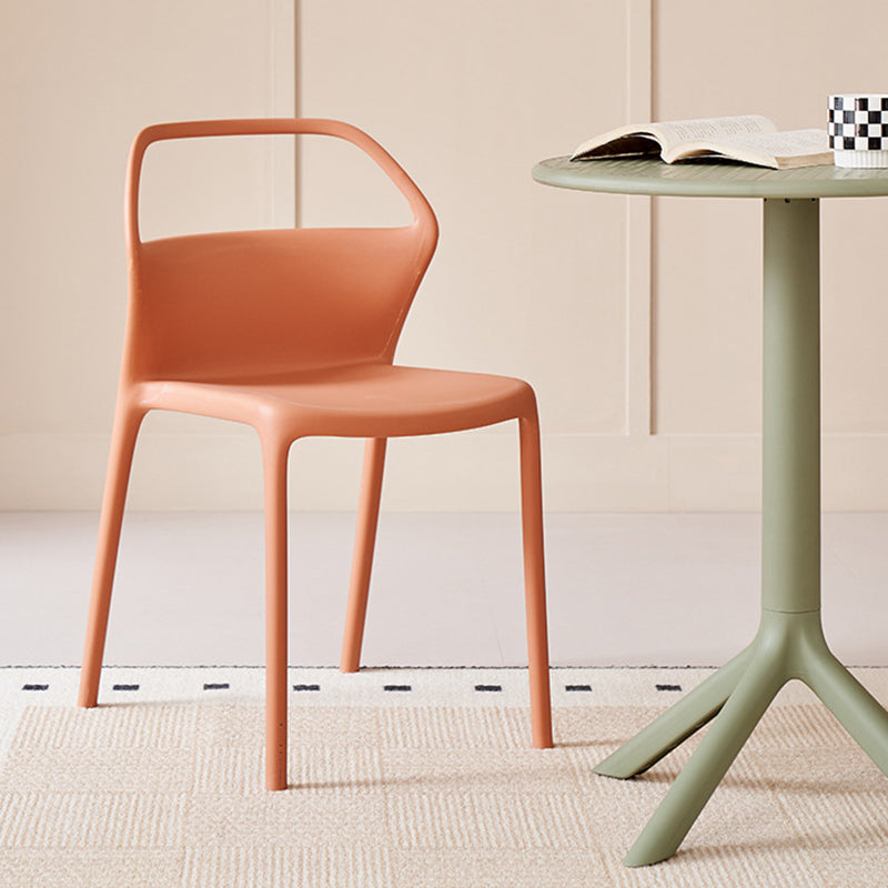 Scandinavian Plastic Stackable Dining Chair