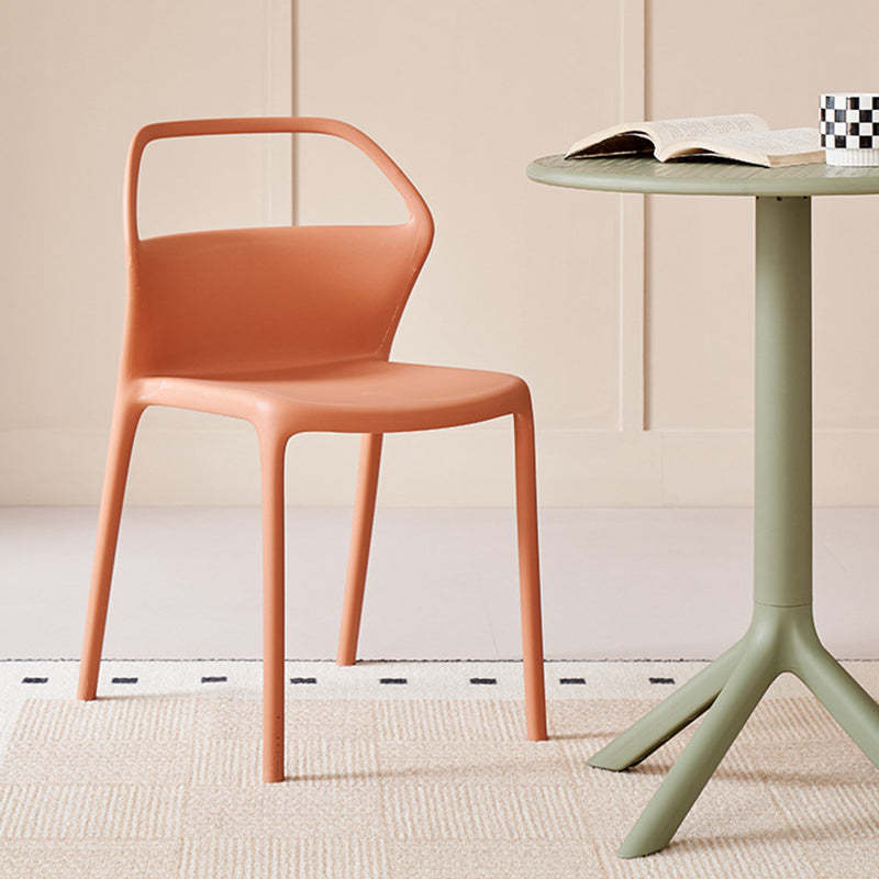 Scandinavian Plastic Stackable Dining Chair