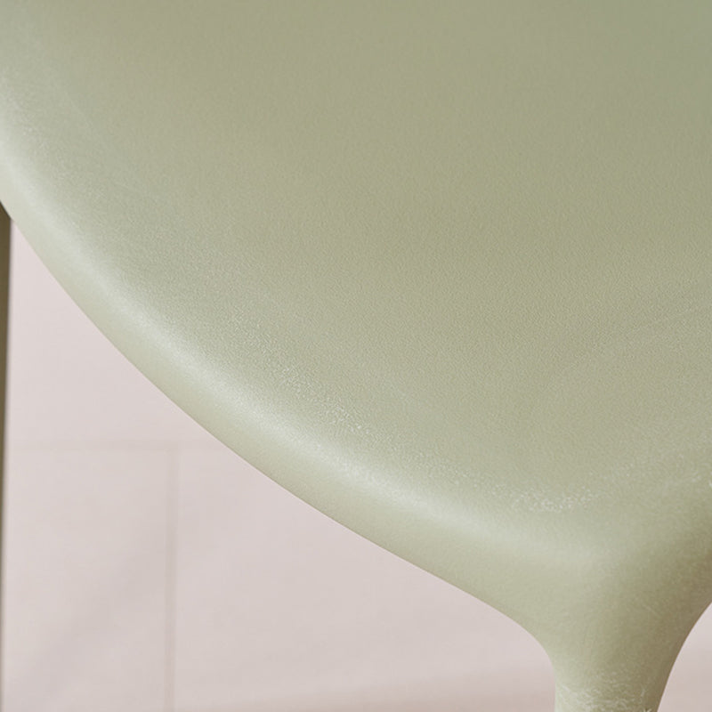 Scandinavian Plastic Stackable Dining Chair — Coffee Color