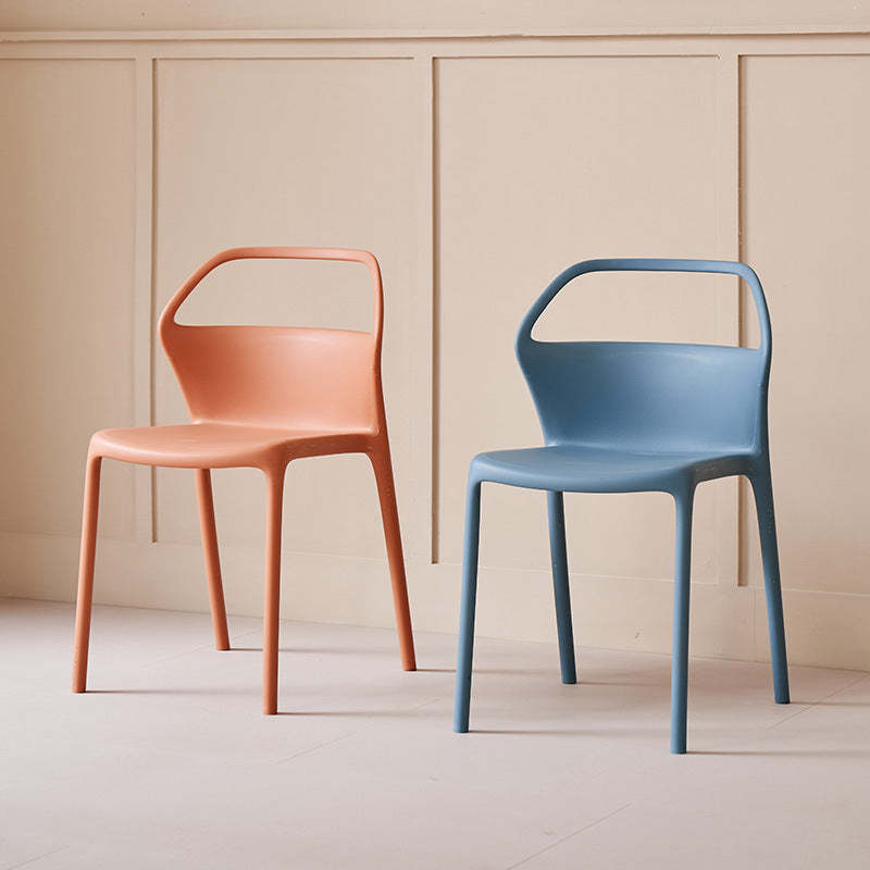 Scandinavian Plastic Stackable Dining Chair