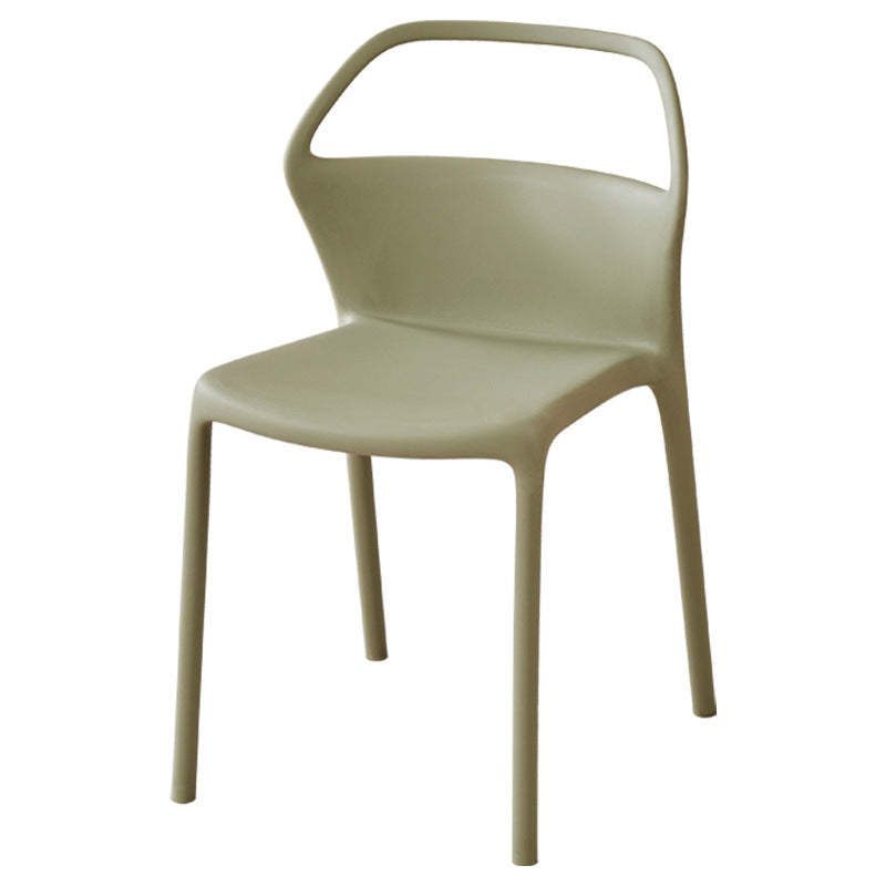 Scandinavian Plastic Stackable Dining Chair