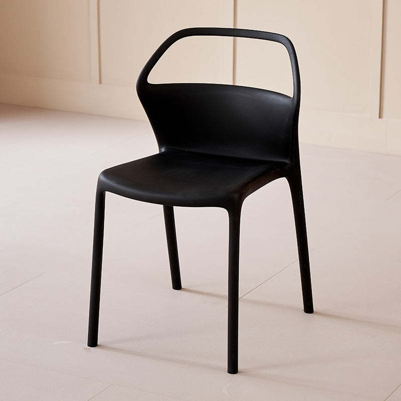 Scandinavian Plastic Stackable Dining Chair