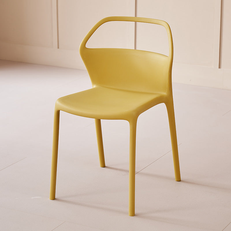 Scandinavian Plastic Stackable Dining Chair