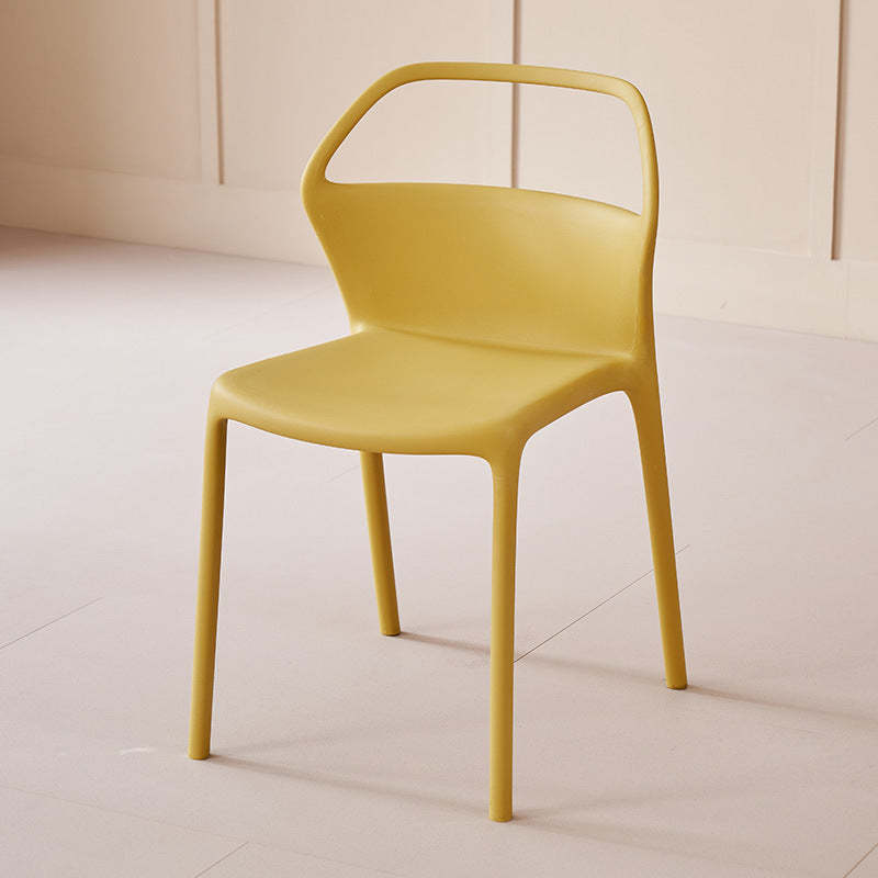 Scandinavian Plastic Stackable Dining Chair