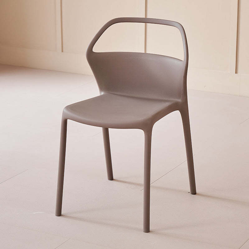 Scandinavian Plastic Stackable Dining Chair